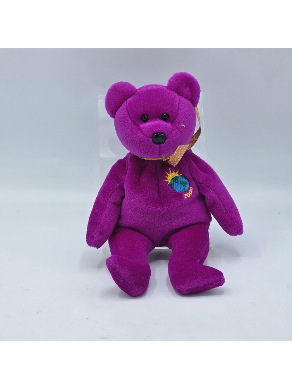 Ty Beanie Babies Millennium Bear Plush Toy - Purple